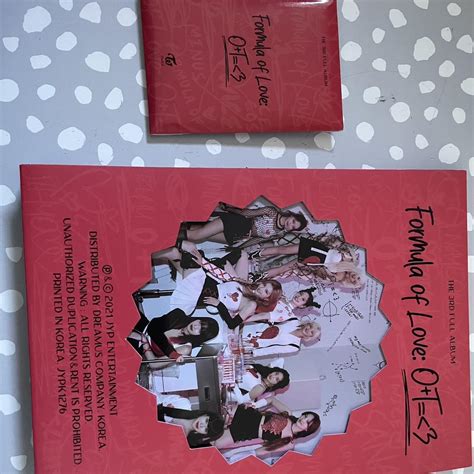 Twice formula of love album💗 + 10 pre-order... - Depop