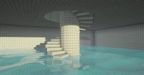 "Dream Pool 10" by Jared Pike | LIMINAL SPACES Minecraft Map