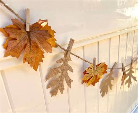 DIY Leaf Garland