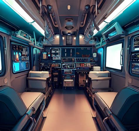 Premium AI Image | Design Interior View of an Ambulance