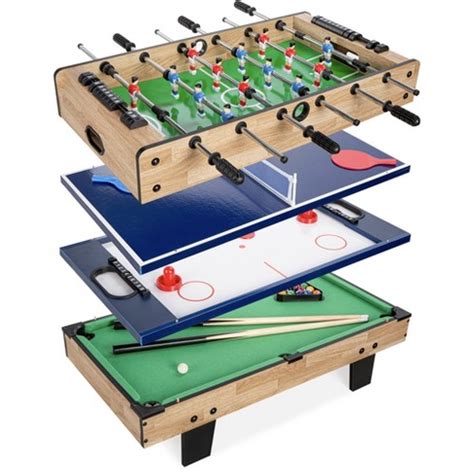 Best Choice Products 4-in-1 Multi Game Table, Childrens Arcade Set W/ Pool Billiards, Air Hockey ...