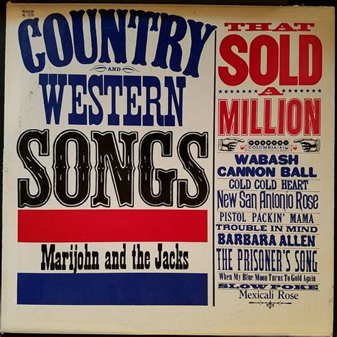 Country And Western Songs That Sold A Million | Discogs