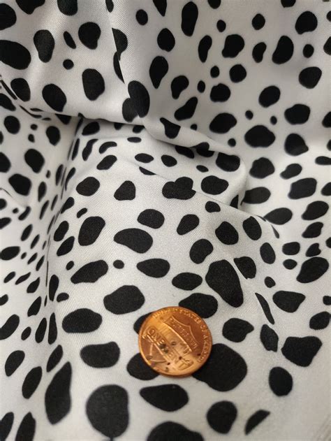 Dalmatian Print on Poly Spandex Fabric 4 Way Stretch/per - Etsy