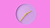 3d Animation Cartoon Pink Clock Face Timelapse Stock Video - Download Video Clip Now - 4K ...