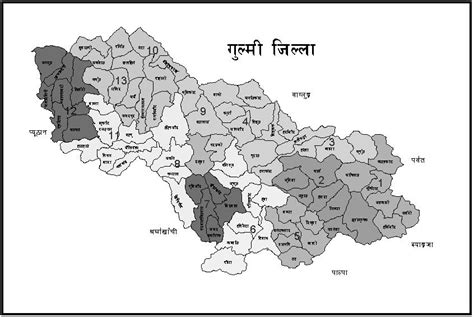 Gulmi, Nepal, July 23, 2019: The landslides occurred in Satyawati rural ...