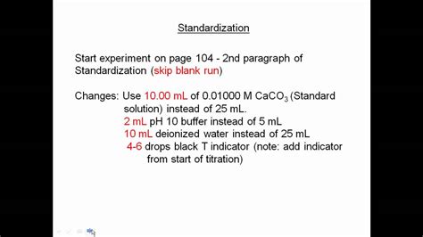 Exp. 15 - Volumetric Analysis: Total Hardness of Water by EDTA - YouTube