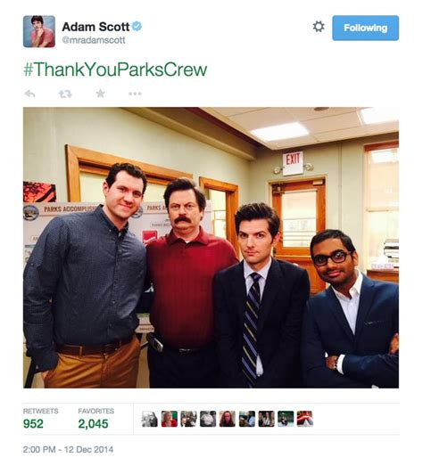 Parks and Recreation Cast Tweets About Last Day of Filming | POPSUGAR ...