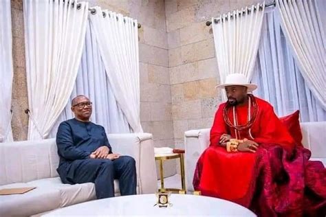 Peter Obi storms palace of Olu of Warri (Photos)