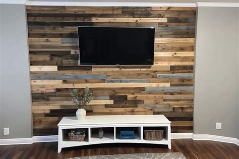 Premium AI Image | DIY Pallet Wood Accent Wall