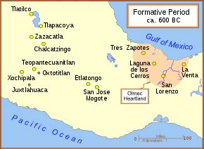 Olmec Location Map