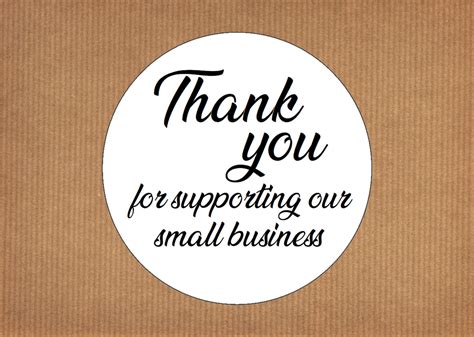 24 'thank You for Supporting Our Small Business' Round - Etsy UK