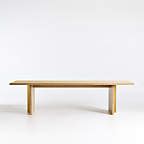 Paradox 109" Natural Oak Dining Table + Reviews | Crate & Barrel