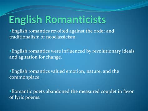English Romanticism ppt download