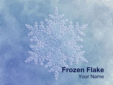 Frozen Snowflake PowerPoint Template