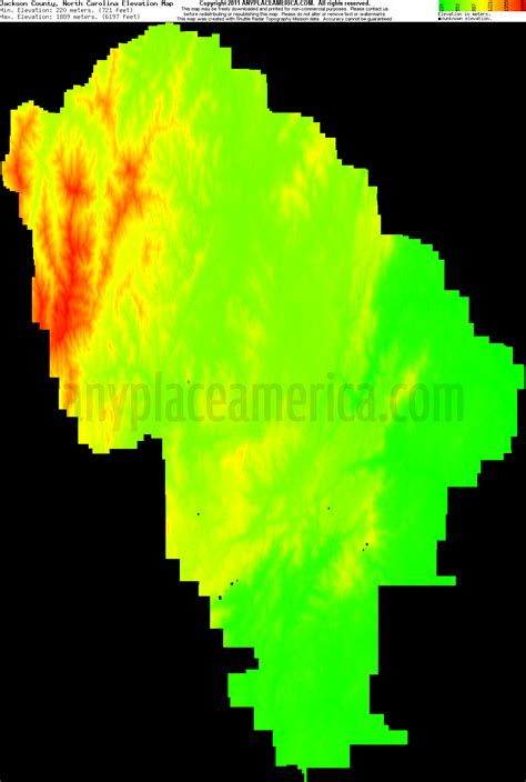 Elevation Map Of North Carolina - Maping Resources