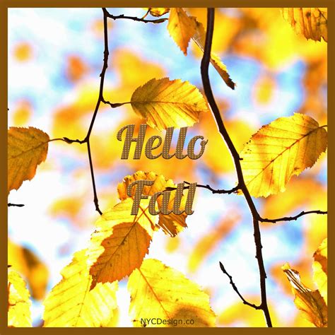 Hello Fall Images, Captions & Quotes – NYCDesign.co: Printable Things