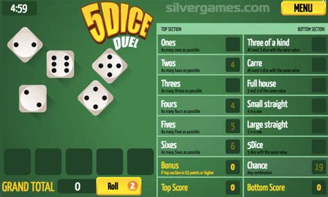 5 Dice Duel - Play Online on SilverGames 🕹️