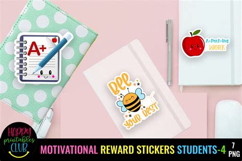 Motivational Reward Stickers for Students 4- Digital Reward Stickers ...