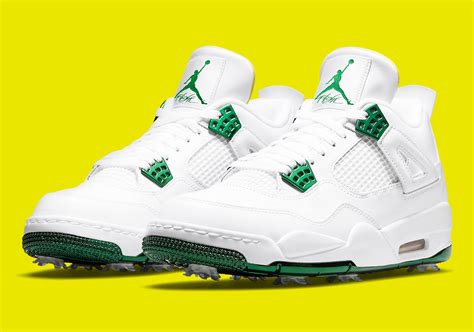 Air Jordan 4 Golf White Green Yellow-CZ2439-100