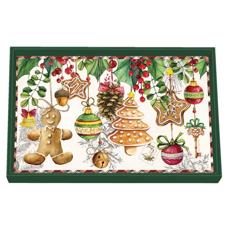 Michel Design Works Wooden Vanity Tray - Holiday Treats