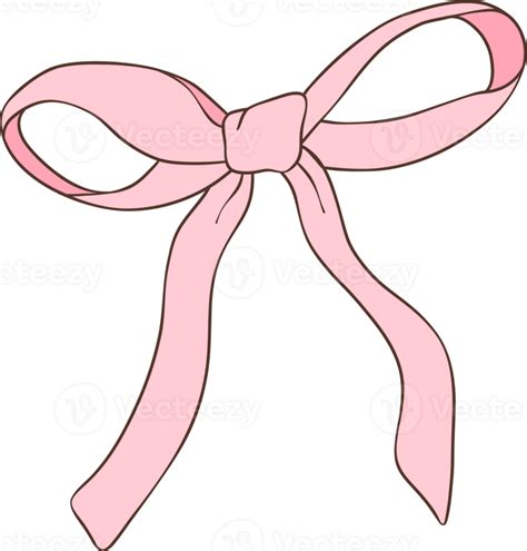 Pink Coquette bow doodle hand drawn 36134167 PNG