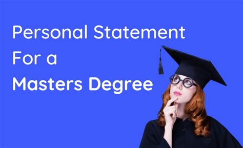 How to Write a Personal Statement for a Master's Degree