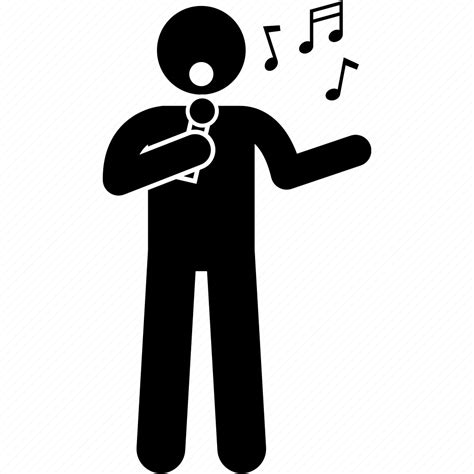 Man, microphone, singer, singing, song icon - Download on Iconfinder