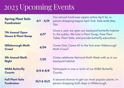 2023 Upcoming Events – Backyard Butterflies