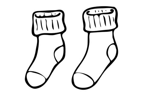 Free Socks Clip Art Black And White, Download Free Socks Clip Art Black ...