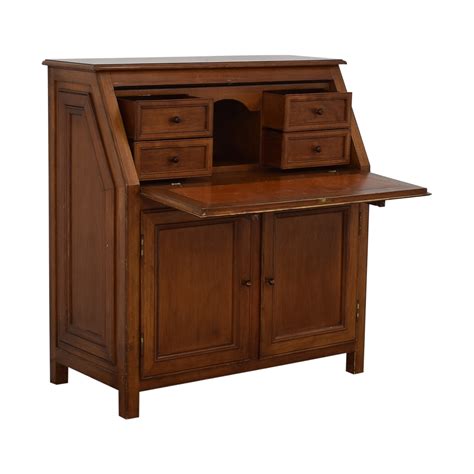 90% OFF - Crate & Barrel Crate & Barrel Four-Drawer Secretary Desk / Tables