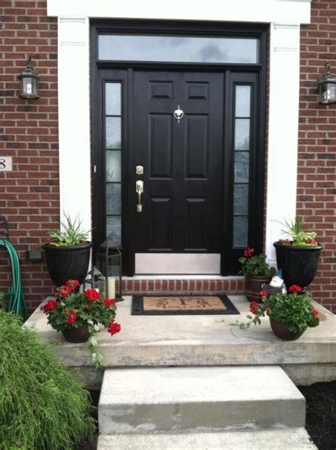 Stylish Black Front Doors – Change Your House's Curb Appeal | Painted front doors, Front door ...