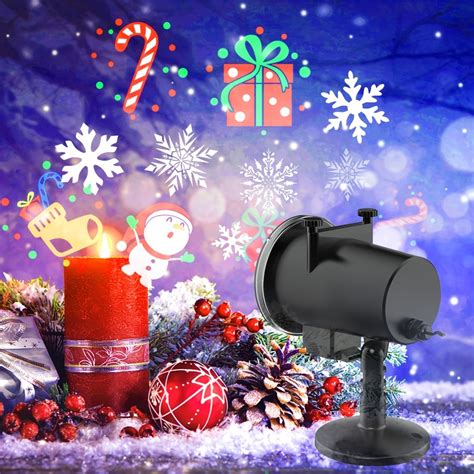 1pc Christmas Projector Waterproof Ip65 Indoor Outdoor Led Projector 16 ...