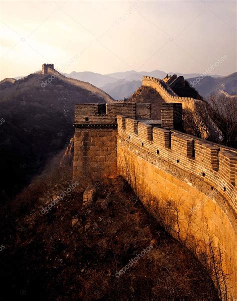 Great wall of China at sunrise — Stock Photo © Rawpixel #52465065