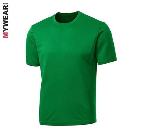 Custom Men Neon Green T-shirt Polyester Dry Fit Gym Tshirt Private ...