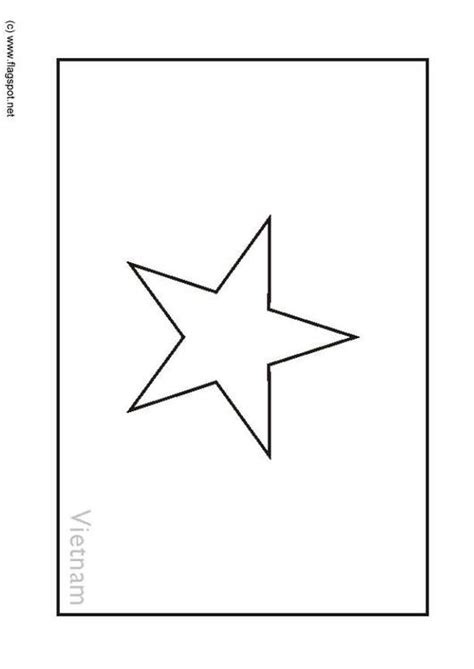 Coloring Page flag Vietnam - Free printables - Img 6316