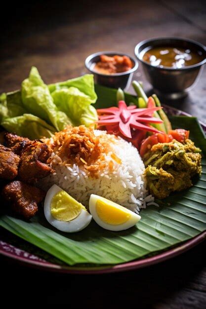 Premium AI Image | Picture of Nasi Padang