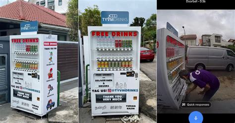 Siglap family sets up vending machine to provide free cold drinks for delivery personnel ...