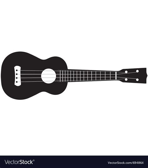 Ukulele silhouette Royalty Free Vector Image - VectorStock