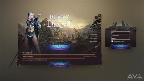 Black Desert Online Launcher on Behance