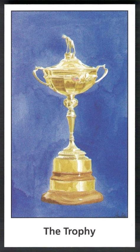 2006 RYDER CUP TROPHY YORKSHIRE FRAMING MINI PGA GOLF CARD