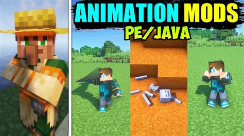 Top 6 Mobs ANIMATION Mods | Player animation mod minecraft | Top 6 Mods ...