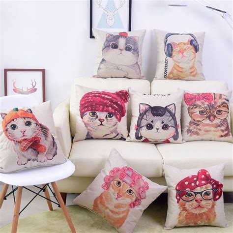 Overly Cute cat pillow cases in 2020 | Cat pillow, Cat bedroom, Pillows