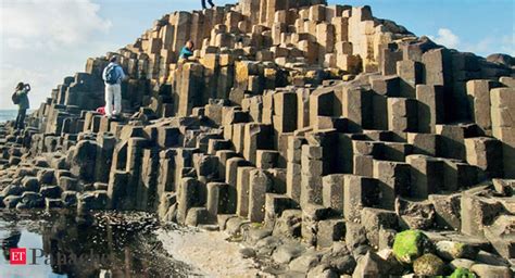 The 40,000-odd basalt formations at the Giant’s Causeway in Northern ...