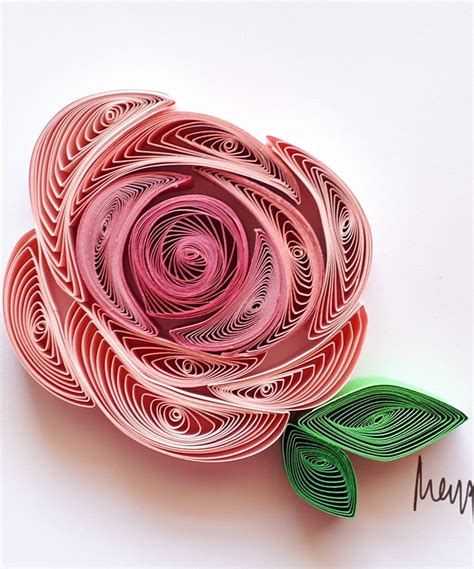 #QuillingByAslim #quilling #paperart #rose #pinky #art #quilledpaperart #quilledart #handmade ...