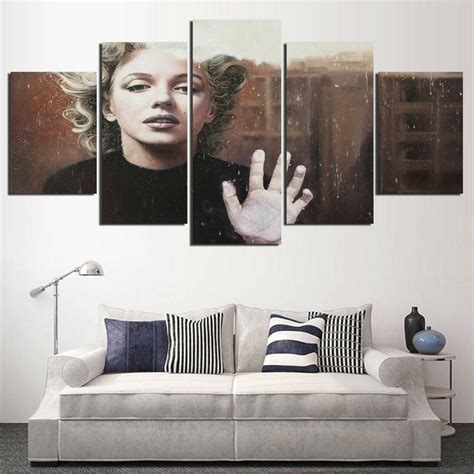 Marilyn Face Art 5 Piece Canvas Art Wall Decor – CA Go Canvas