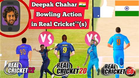 Deepak Chahar Bowling in Real Cricket™ - YouTube