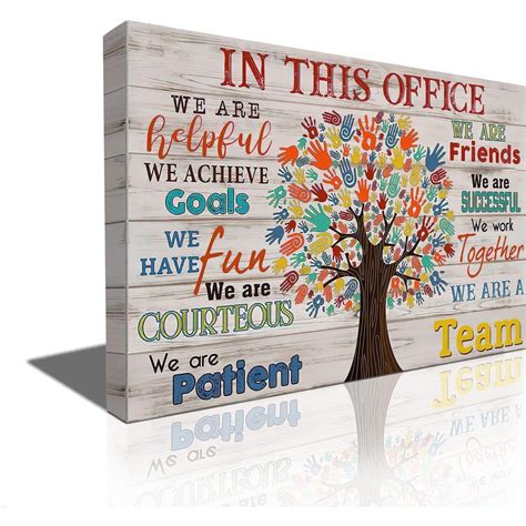 Office Wall Art Inspirational Quotes Office Wall Decor We Are Friend ...