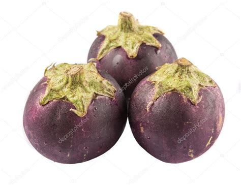 Round Shape Eggplant Stock Photo by ©akulamatiau 59704651