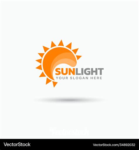 Creative sun logo design - art Royalty Free Vector Image