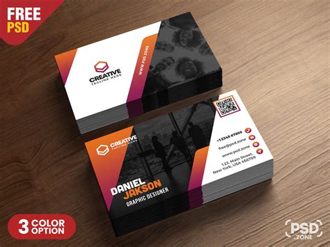 Creative Business Card Design Template – Download PSD